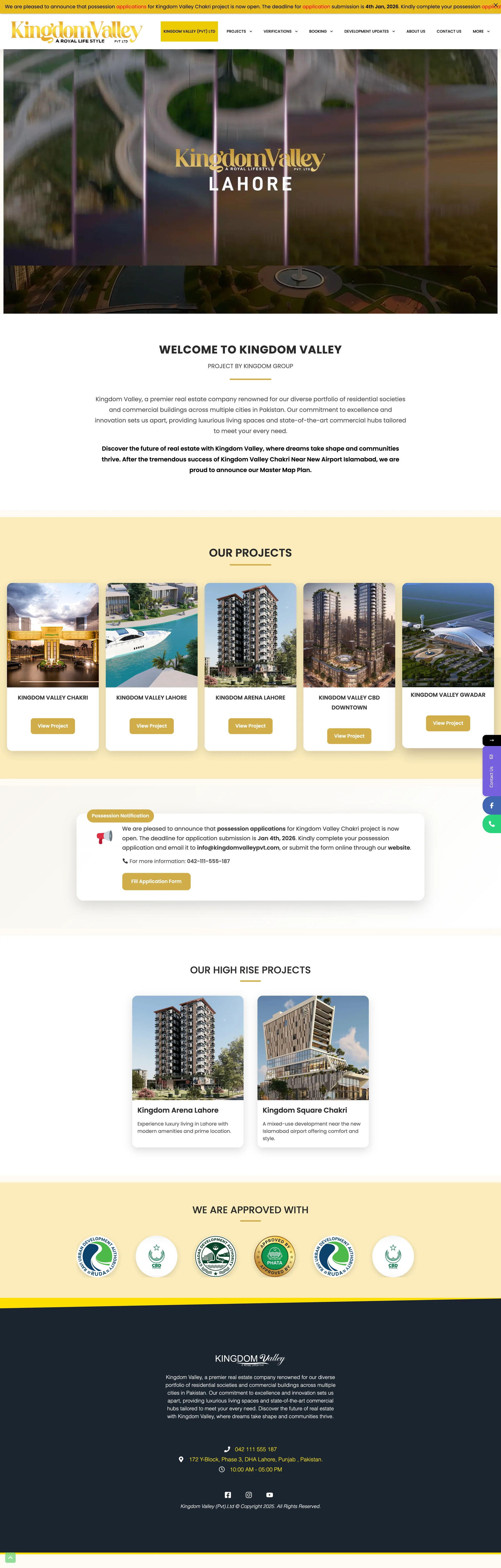 Kingdom Valley - Real Estate Website